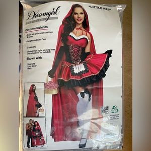 Adult Dreamgirl Little Red Riding Hood costume size Medium 120lb - 140lb